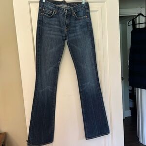 Like new designer midrise 7 for All Mankind bootcut denim jeans